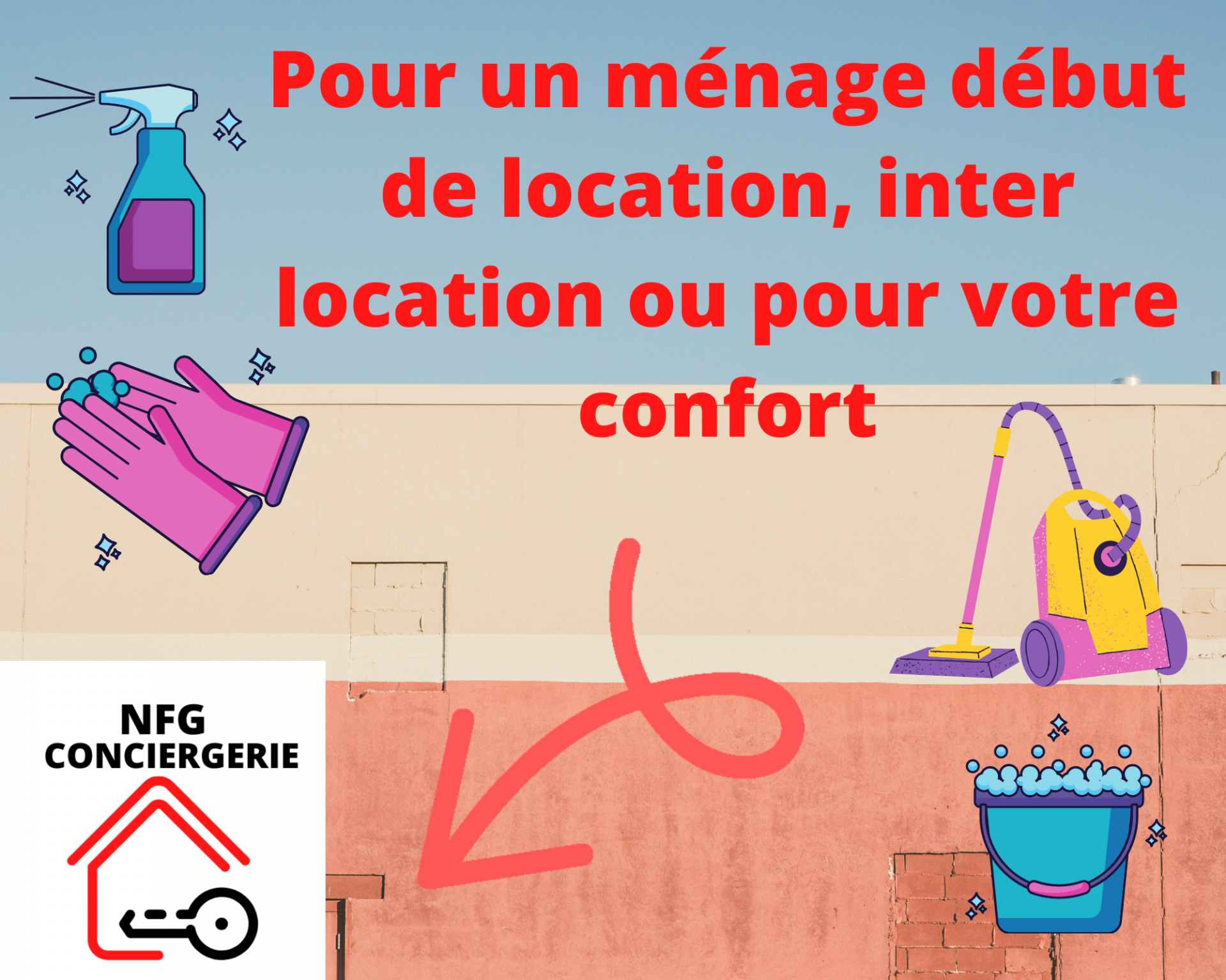 Pour un menage debut de location ou inter location